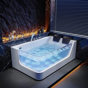Acrylic massage bathtub