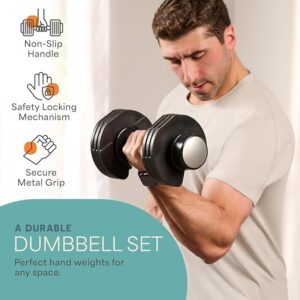 Adjustable dumbbell set