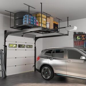Garage overhead storage racks